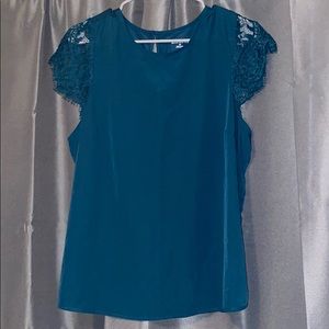 Merona Lace Short Sleeve Top